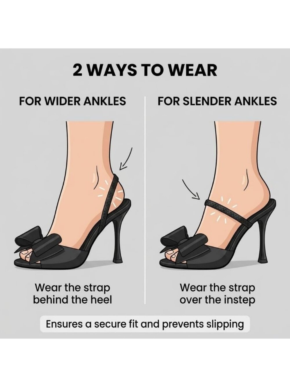 Women's Black Comfortable Open Toe Mules Bow Stiletto Sexy Slingback High Heels - Picture 4 of 6